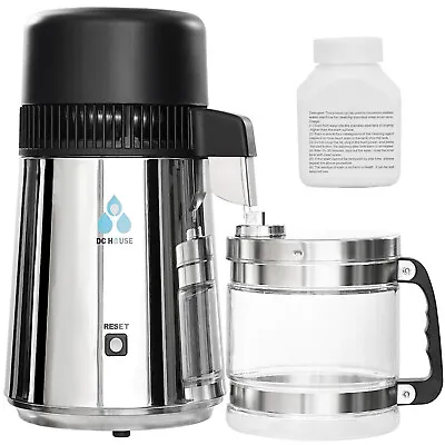 Water Distiller 304 Stainless Steel Home Countertop Distiller Water Machine • £129.99