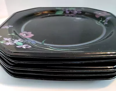 5 Mikasa Continental Midnight Magic Octagon Dinner Plates New Condition • $35.95