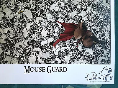 SIGNED MOUSE GUARD - David PETERSEN W/ Sketch LIMITED SKULLS  • $94.99