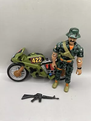 1986 Lanard The Corps Lot Tony Tanner Action Figure + Motorcycle (G.I. Joe Ko) • $16