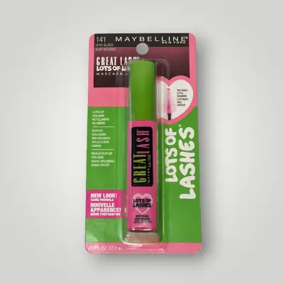 Brand New Maybelline Great Lash Lots Of Lashes Mascara Sealed 141 - Very Black • $9.99