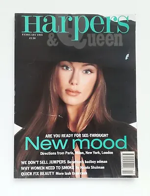 Naomi Campbell Minnie Driver Harper's And Queen  February 1993 Rare Copy • £34.99