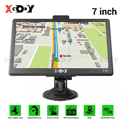 XGODY 7 Inch Truck Car GPS Navigator Navigation Canada Mexico USA Sat Nav POIs • $53.88