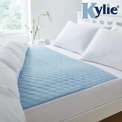 Kylie-4Bed Pad Washable Absorbent Incontinence Sheet91 X 139 Cms36 X 54  Blue • £66.50