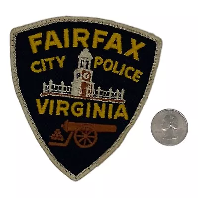 Vintage Fairfax City VA Police Patch Cheesecloth Back • $9.95