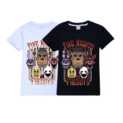 $19.99 • Buy Kids Five Nights At Freddy's FNAF Printed Unisex Cotton T-shirt Tops