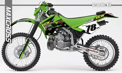 Kawasaki Kdx200r Kdx220sr 1995 - 2007 Maxcross Graphics Kit Decal Stickers Mon1 • $143.68