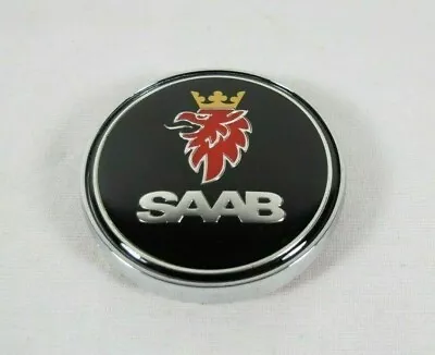 03-07 Saab 93 Sedan Rear Emblem 9-3 Back Trunk Black Badge Round Logo Symbol • $12.99