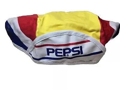 Vintage 80's Pepsi Cycling Skull Cap Race Sportcap Hat One Size • $0.99
