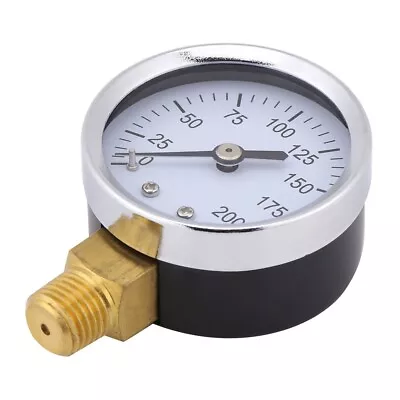 1pc Mini Accurate Pressure Gauge For Fuel Air Oil Liquid Water 0-200psi 1/4 NY9 • $9.40