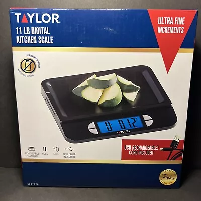 Taylor 11 LB USB Rechargeable Multi-Function Kitchen Scale Factory Sealed • $31.97