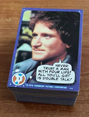 Vintage 1978 TOPPS MORK And MINDY COMPLETE SET Of 99 CARDS - Robin Williams • $12