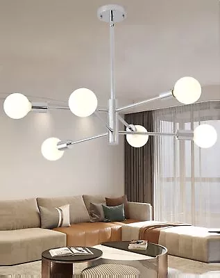 Ridiss Modern Sputnik Chandelier Mid Century 6-Light Ceiling Light Industrial... • $121.28