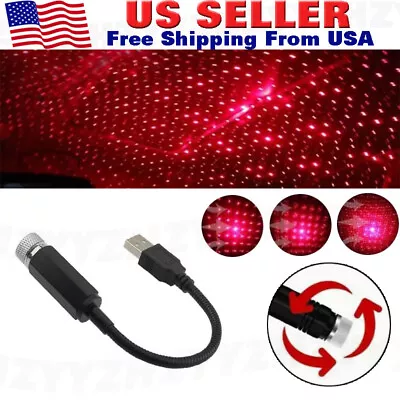 USB Car Accessories Interior Atmosphere Star Sky Lamp Ambient Night Light Decor • $4.86