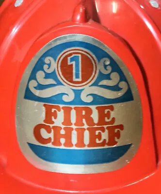 Vtg Place Toys #1 Fire Chief Child’s Toy Helmet • $35.95