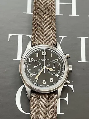 Montblanc 1858 Heritage Series Military Aviation Automatic Chronograph Watch • $1800