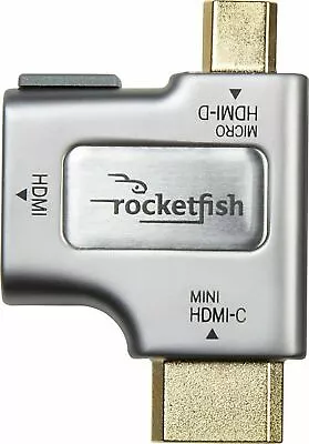 NEW Rocketfish Micro-HDMI-D & Mini-HDMI-C To HDMI Cable Adapter 4K 1080p HDTV • $7.55