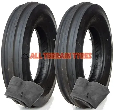 £129.90 • Buy PAIR 4.00-12 Tyres & Inner Tubes 3 Rib Classic Vintage Tractor Front  400x12