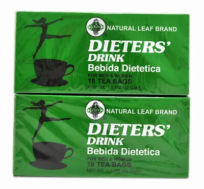 £17.99 • Buy 2 BOX OF Dieters' Tea Bebida Dietetica - BUY 2 Times 2 Boxes And GET 2 Box FREE!