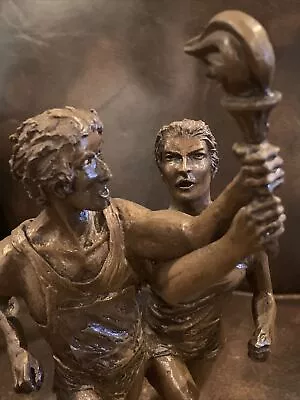 1983 Olympic Game Torch Bearers Runners Sculpture Figurine By Marcel Jovine • $28