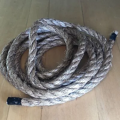 Manila 3 Strand Twisted Rope - Vintage Barn Ranch  14' X 3/4  D Very Strong! • $15.95