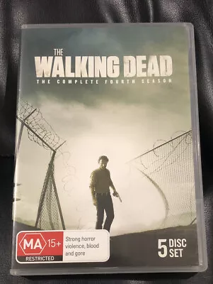 The Walking Dead : Season 4 (2013 : 5 Disc DVD Set) Very Good Condition Region 4 • $10