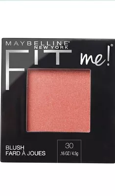 Maybelline Fit Me Blush Rose 30 Natural Creamy Smooth Powder  .16 Oz / 4.5 G • $9.05