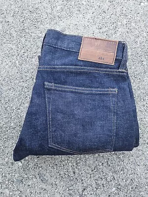 Mens J Crew 484 Dark Wash Blue Jeans Selvedge Denim Size 30 X 32 Button Fly • $38.88