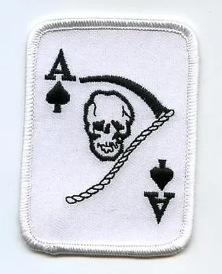 US ARMY NAM ERA REPO PATCH BLACK ACE SKULL DEATH CARD NAM Iron-on PATCH • $7.99