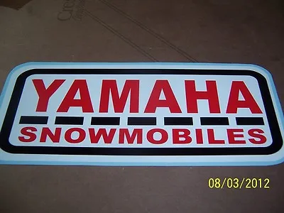 1-Vintage Looking YAMAHA SNOWMOBILES Sticker (New Vinyl) 3.5 X 8   • $6.79