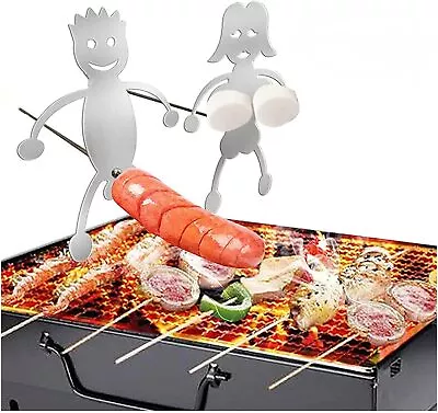 2023 BBQ Sticks Fork Barbeque Roasting Campfire Hot Dog Boys Girls Marshmallow • $9.12