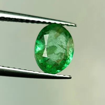 1.30 CT - Natural Zambian Emerald Oval Cut Nice Luster Green Gem - 3816 • $14.99