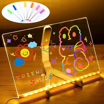 LED Acrylic Dry Erase Note Board 11.8  X 7.9  • $13.99