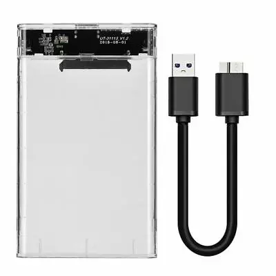$17.99 • Buy USB 3.0 To 2.5 Inch SATA HDD Hard Disk Drive External Enclosure Transparent Case