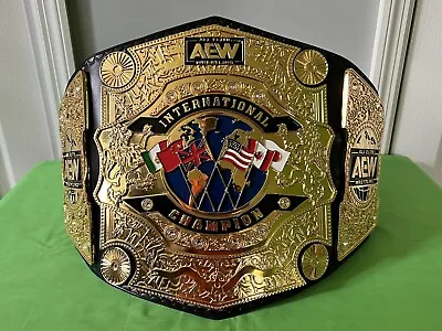 Aew International Championship Belt  ( WWE Wwf Ecw Tna AEW Wwf ) • $1199.99