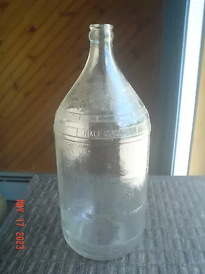 Vintage Dad's Root Beer Half Gallon Clear Glass Embossed Bottle - Exc Cond • $4