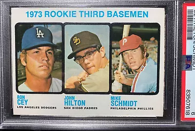 1973 Topps - High # #615 Ron Cey John Hilton Mike Schmidt (RC) PSA 6 EX-MT • $299