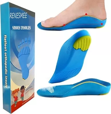 RENESMEE Orthotic Arch Support Shoe Insoles Children Pu Cushioning Inserts • $22.99