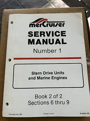 90-68648 Mercruiser Service Manual # 2 Stern Drive Units Book 2 Of 2 • $9.60