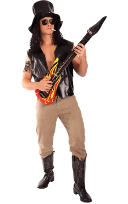 Orion Costumes Mens Guns N' Roses Slash Rock 80s Fancy Dress Costume • £39.99