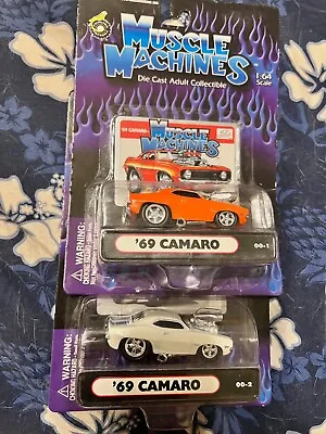 MUSCLE MACHINES 00-1 And 00-2 1969 CAMARO's First 2 Numbered MM Cars From 2000 • $12.50