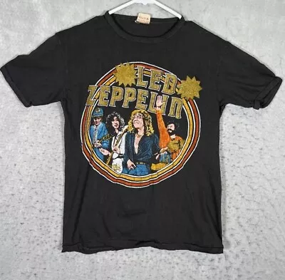 A1 Vintage 70s Led Zeppelin Band Promo T Shirt Adult Medium Black Mens RocknRoll • $145