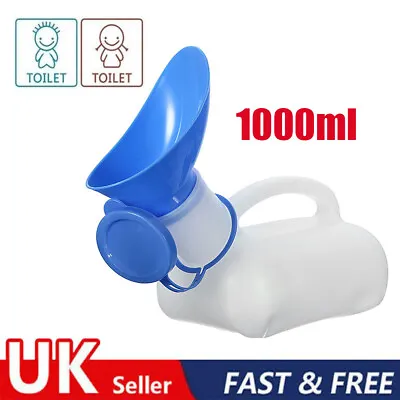 Male & Female Portable Urinal Travel Camping Car Toilet Pee Bottle 1000ml UK • £6.59
