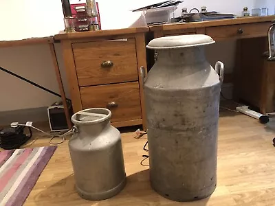 2 Large Vintage Milk Churns • £70