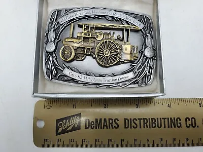 1992 J.I. Case Threshing 65 HP Steam Traction Engine Eagle Globe Belt Buckle • $43.05