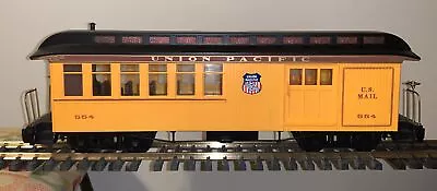 Bachmann G Scale Union Pacific 554 US Mail Car Orange W/ Faulty Lighting • $39