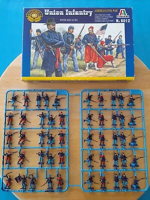 Italeri 1/72 Painted UNION INFANTRY/ZOUAVES ACW Figures Set 6012 Boxed On Sprues • £4.97