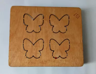 £7 • Buy 1  Thick Accucut Wooden Die - Butterflies Mini (Works With Sizzix Bigz Pro)