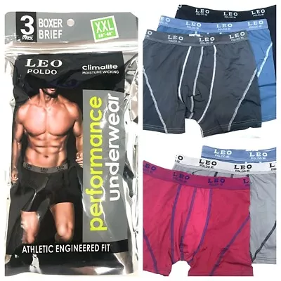 New Mens 3-Pack Climalite Performance Boxer Briefs Underwear Flex Waistband • $10.99