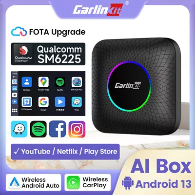 Carlinkit Android13 Car Radio Wireless Apple Carplay/Android Auto Adapter Dongle • $133.99
